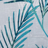 Turquoise Blue Shrubs Cotton Fabric By The Metre