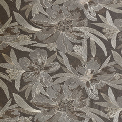 Brown Flower Woo Fabric By The Metre