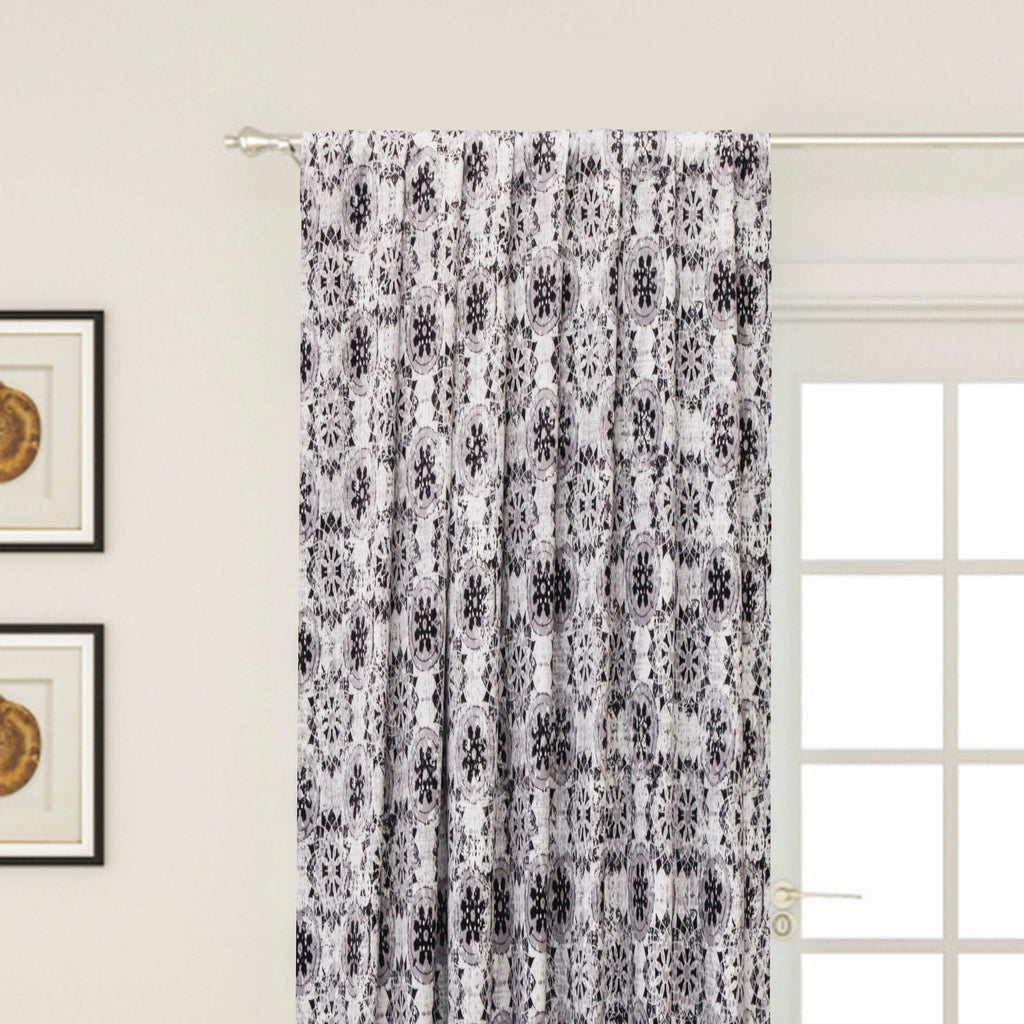 Victorian Baroque Digital Printed Polyester Curtain Panels