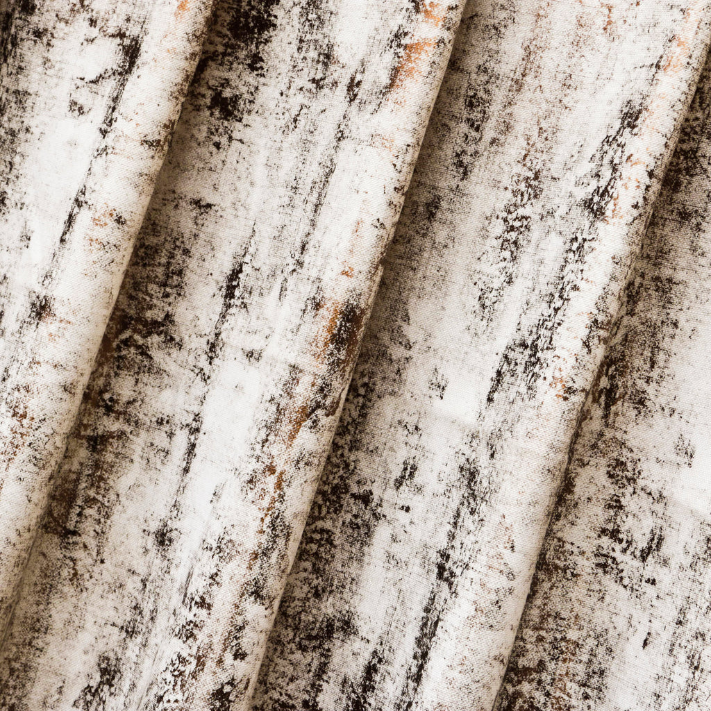 Cream I Love Foil Printed Textured Cotton Curtain Panels