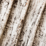 Cream I Love Foil Printed Textured Cotton Curtain Panels