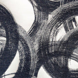 Midnight Circles Jacquard Velvet Fabric By The Metre