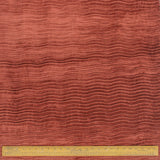 Rust Velvet With Pleats Stripe Textured Curtain Panels