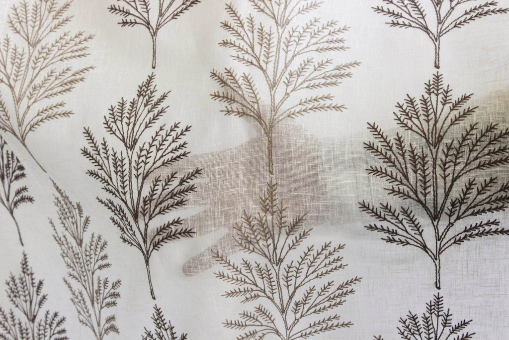 Fern Tree Sheer Fabric By The Metre