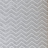 Silver Chevron Jacquard Velvet Curtain Panels