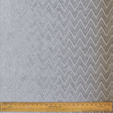 Silver Jacquard Velvet Fabric By The Metre