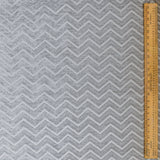 Silver Jacquard Velvet Fabric By The Metre