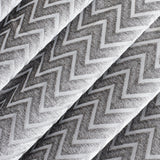 Silver Jacquard Velvet Fabric By The Metre
