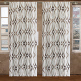 Off White, Brown Sheer Fabric By The Metre