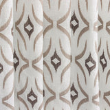 Off White, Brown Sheer Fabric By The Metre