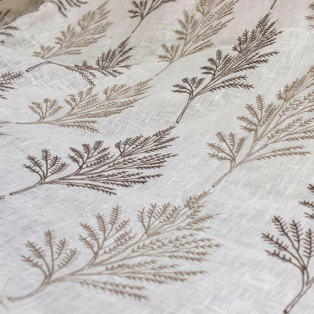 Fern Tree Sheer Fabric By The Metre