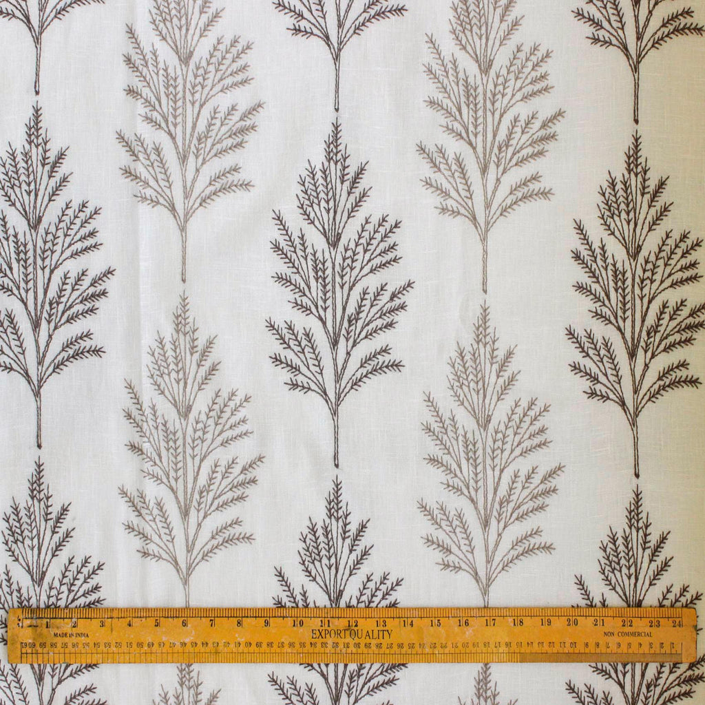 Fern Tree Sheer Fabric By The Metre