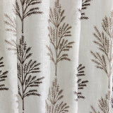 Fern Tree Sheer Embroidery Linen Look Curtain Panels