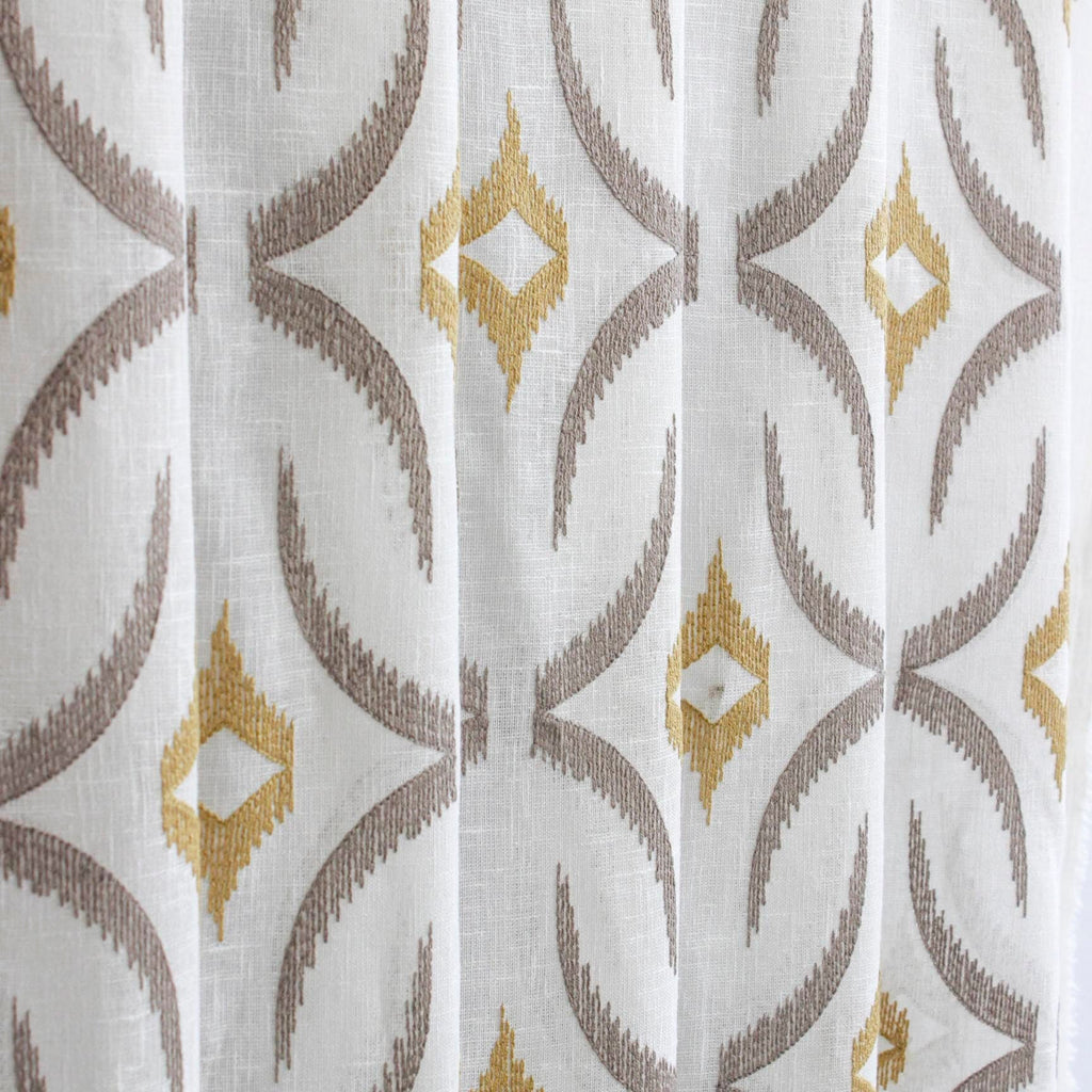 Mustard Sheer Fabric By The Metre