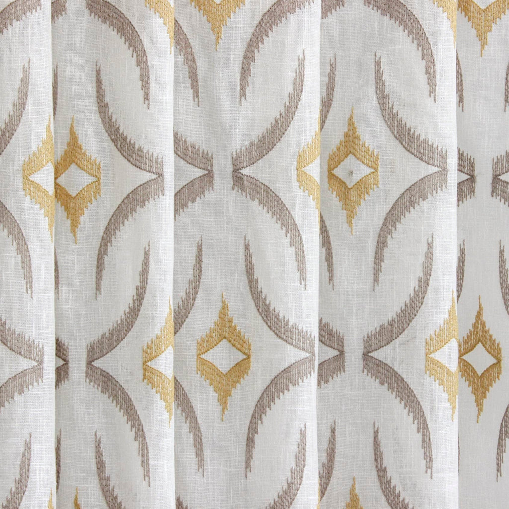 Mustard Sheer Fabric By The Metre