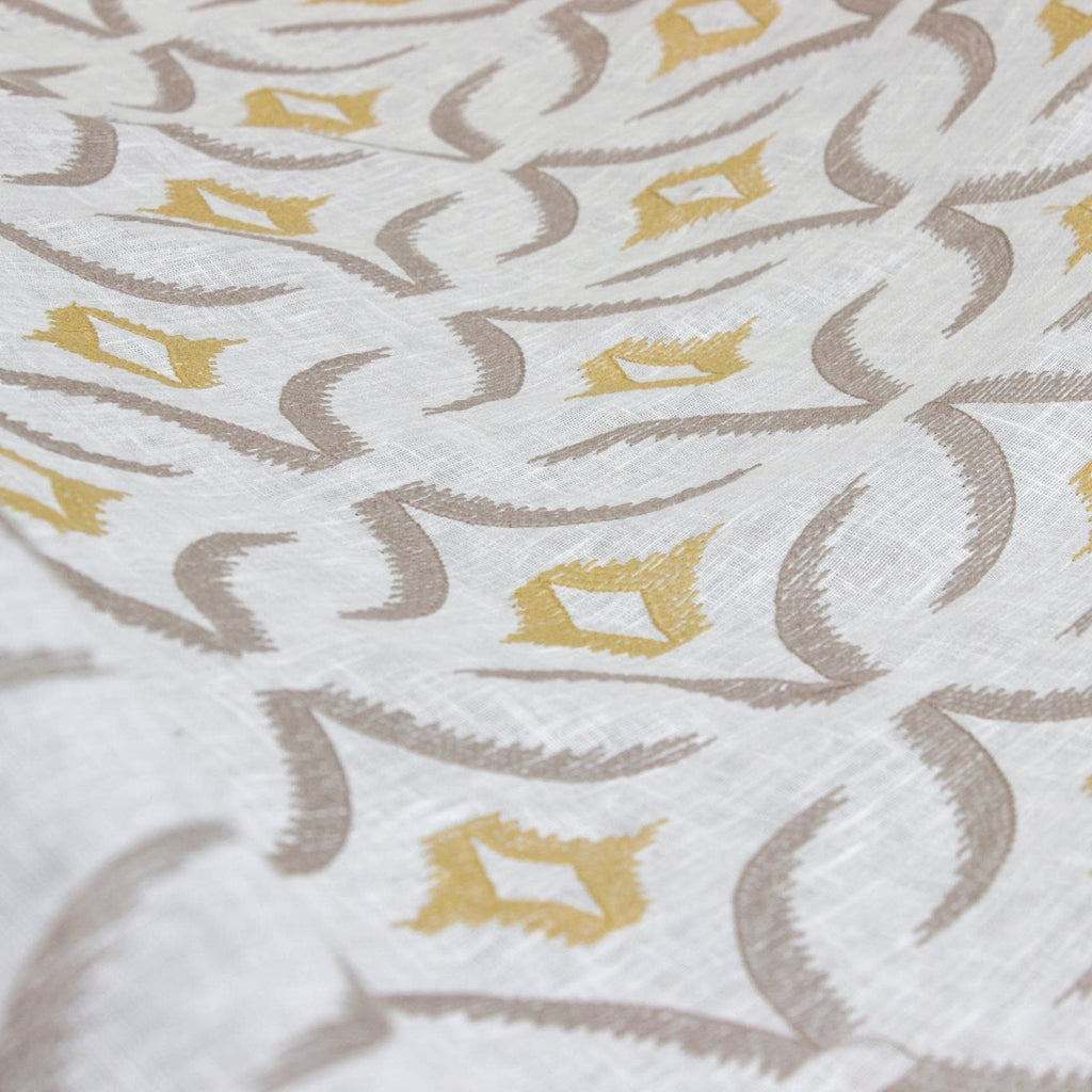 Mustard Sheer Fabric By The Metre