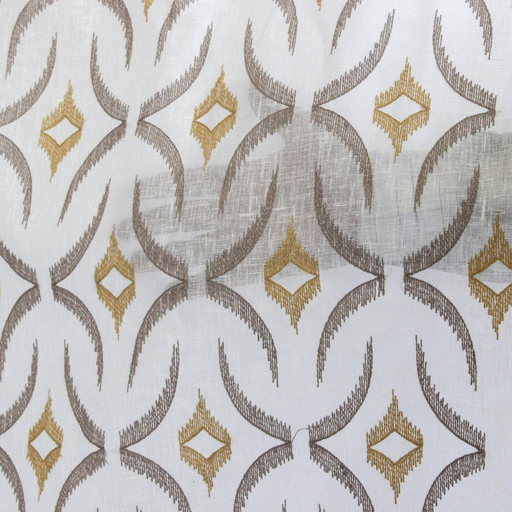 Mustard Sheer Fabric By The Metre