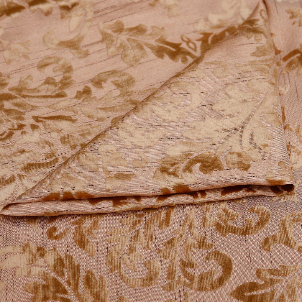 Peach Velvet Fabric By The Metre