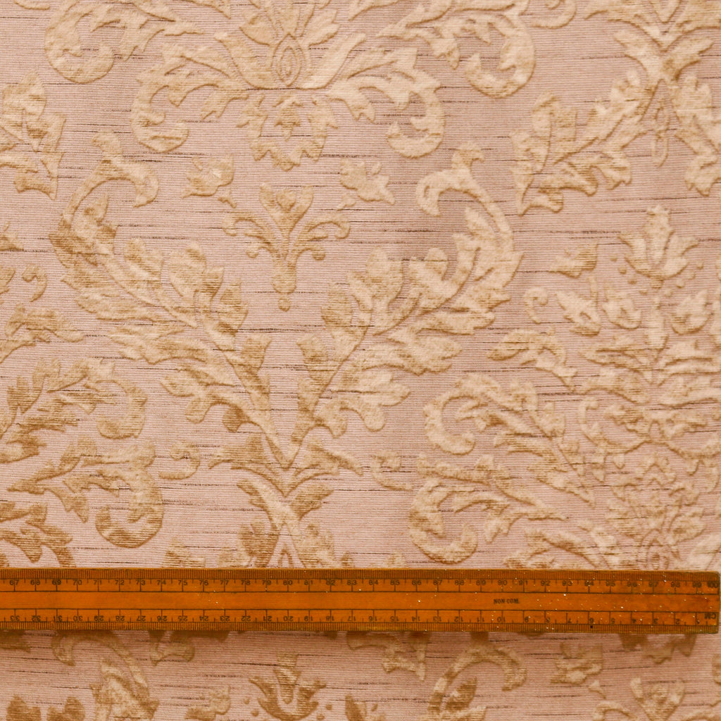Peach Velvet Fabric By The Metre