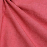 Coral Pink Cotton Linen Fabric