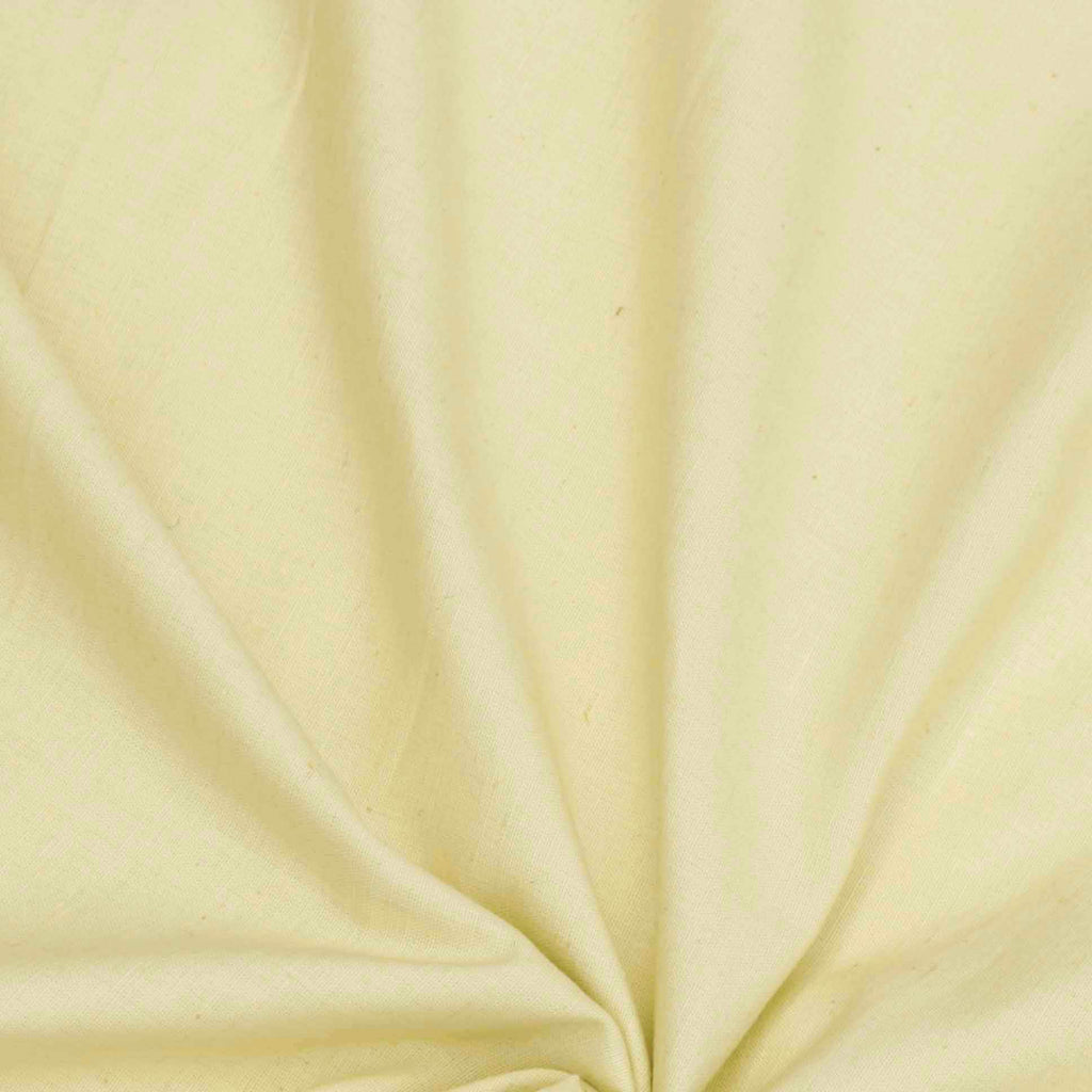 Light Yellow Cotton Linen Fabric by the Metre