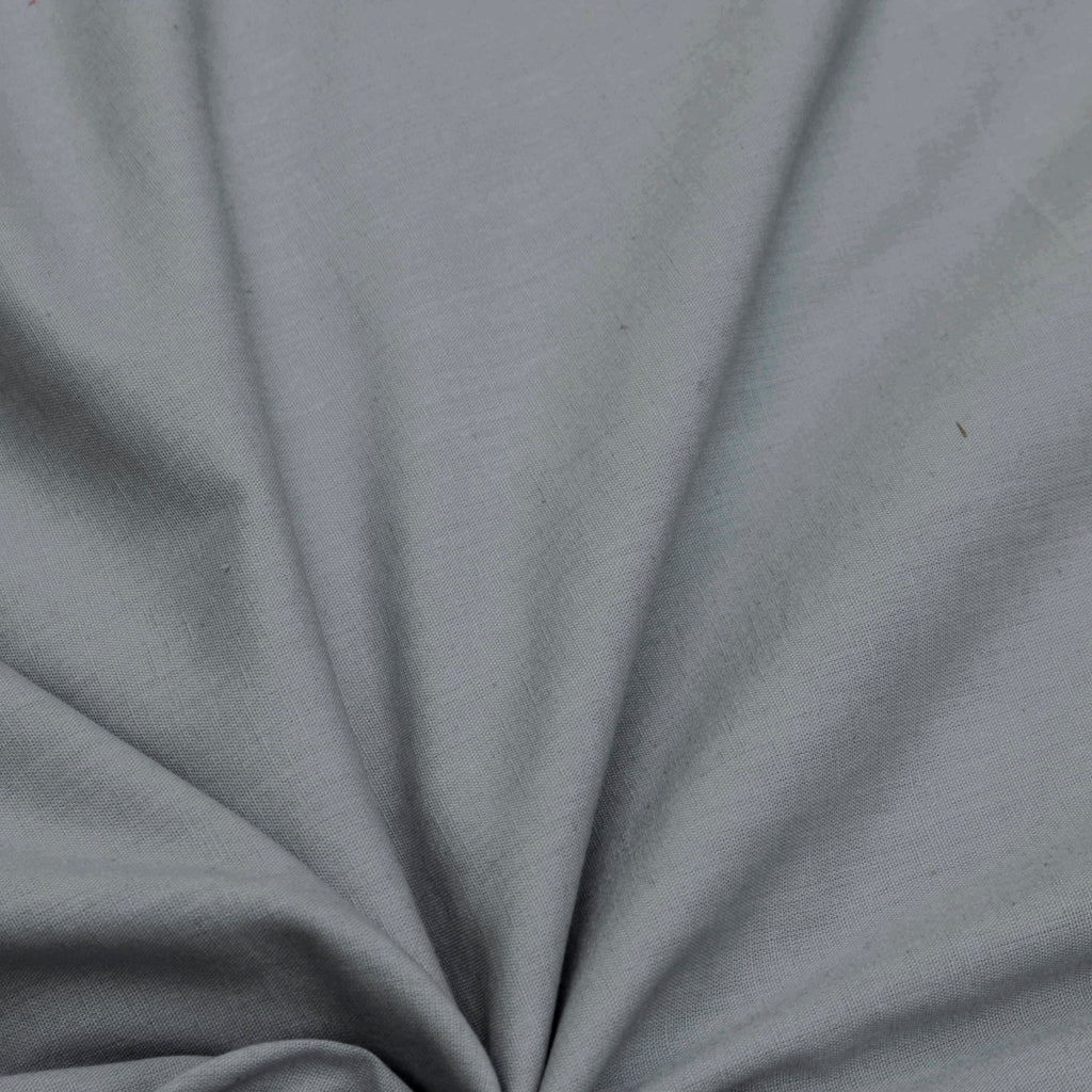 Light Gray Cotton Linen Fabric by the Metre