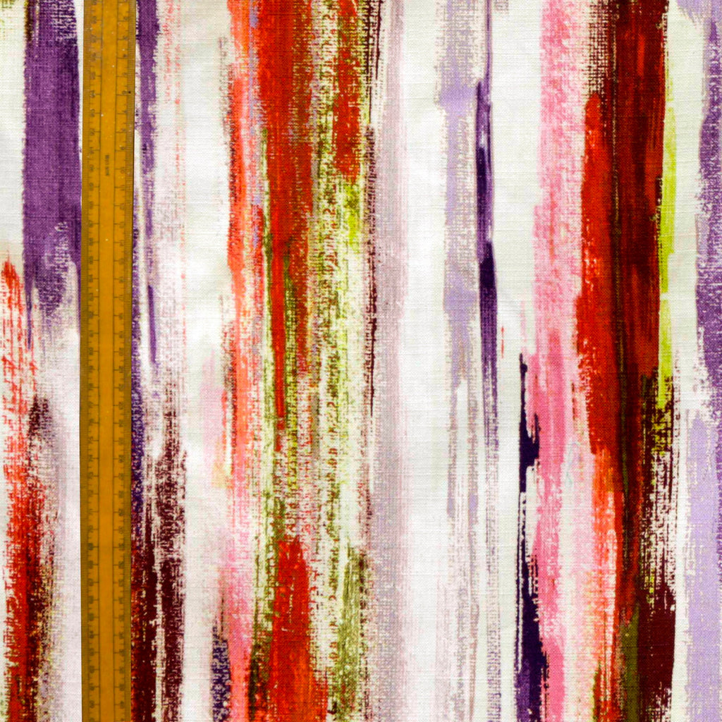 Colorful Stripes Printed Cotton Curtain Panels