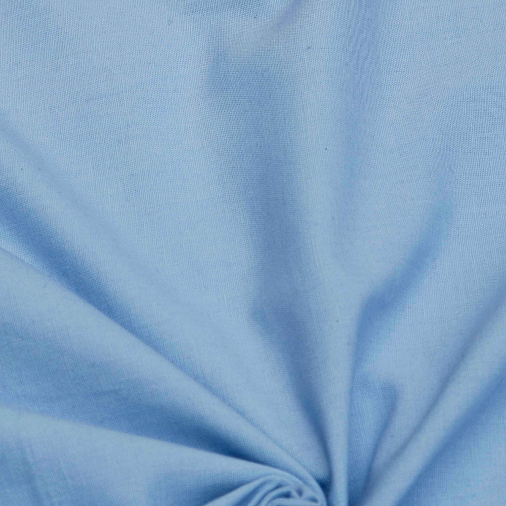 Light Blue Cotton Linen Fabric by the Metre
