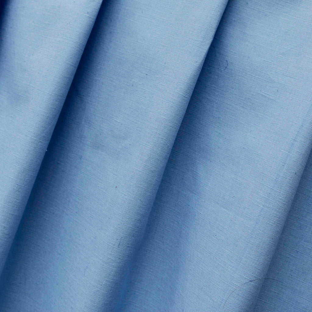 Light Blue Cotton Linen Fabric by the Metre
