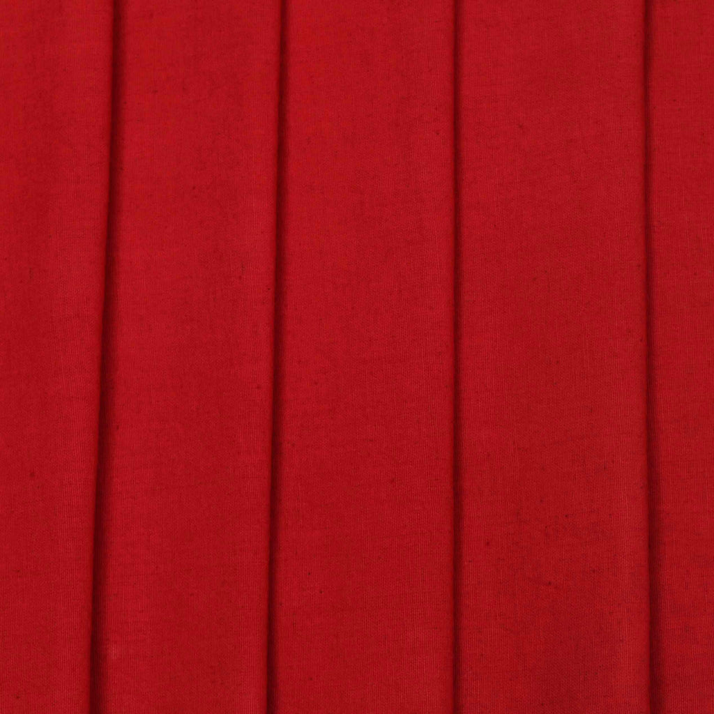 Red Cotton Linen Fabric by the Metre