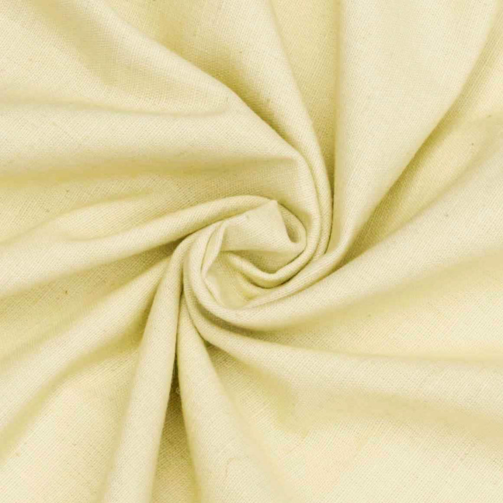 Light Yellow Cotton Linen Fabric by the Metre