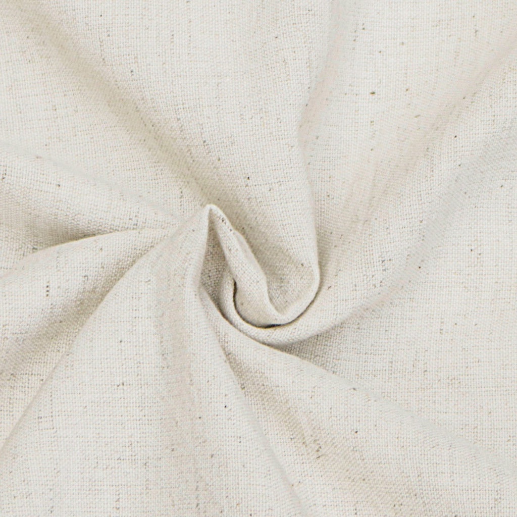 Ivory Cotton Linen Fabric by the Metre