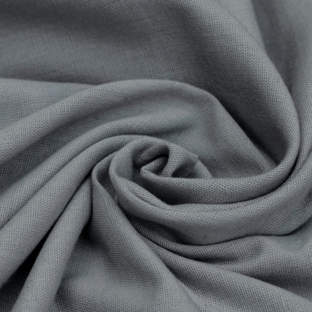 Light Gray Cotton Linen Fabric by the Metre