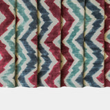 Teal And Burgundy Velvet Fabric By The Metre