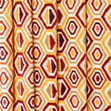 Yellow And Orange Velvet Fabric By The Metre