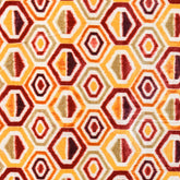 Yellow And Orange Velvet Fabric By The Metre