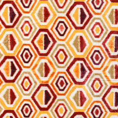 Yellow And Orange Velvet Fabric By The Metre
