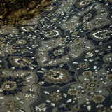 Arabic Black Abstract Digital Printed Velvet Curtain Panels