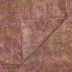 Brick Red Foil Velvet Fabric By The Metre
