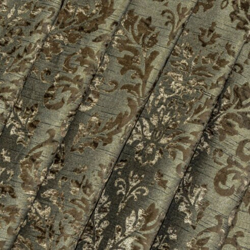 Olive Velvet Fabric By The Metre