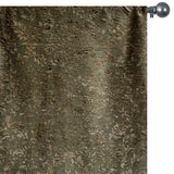 Olive Damask Soft Burnout Velvet Curtain Panels