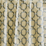 Beige Medallion Geometric Cotton Embroidered Curtain Panels