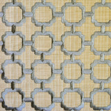 Beige Medallion Geometric Cotton Embroidered Curtain Panels