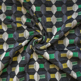 Charcoal Gray Color Pop Jacquard Velvet Curtain Panels