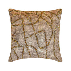 Old World Gold Throw Cushion Cover