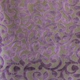 Purple Floral Jacquard Velvet Curtain Panels
