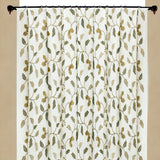 Floral Nursery Ivory Cotton Embroidery Curtain Panels