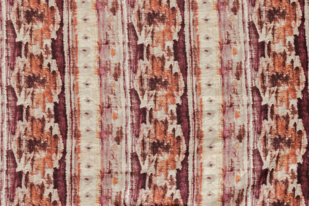 Kilim Turkish Pink, Orange Printed Cotton Curtain Panels