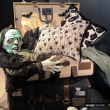 Spooky Ghost - Black Jacquard Spooky Decorative Throw Cushion Cover