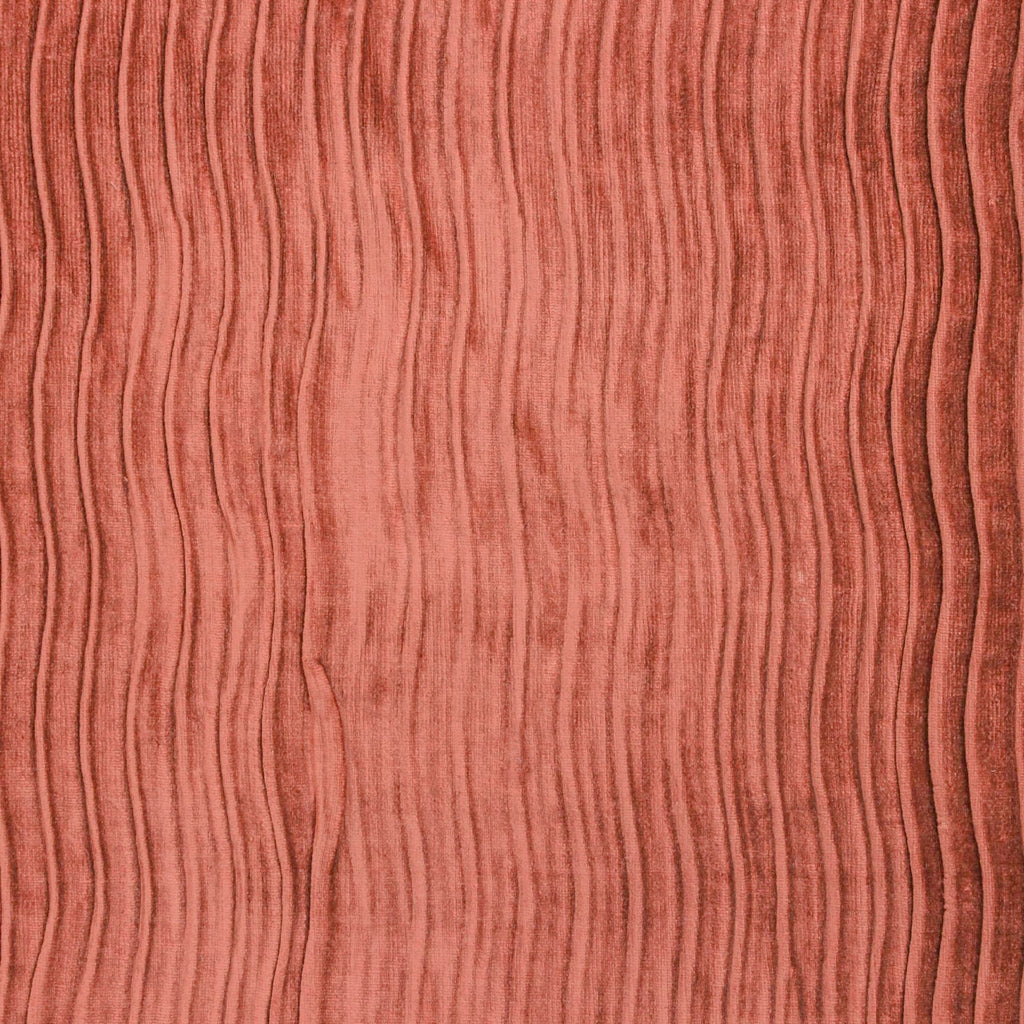 Rust Velvet With Pleats Stripe Textured Curtain Panels